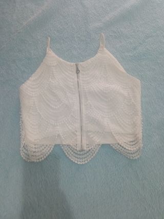 Top  blanco