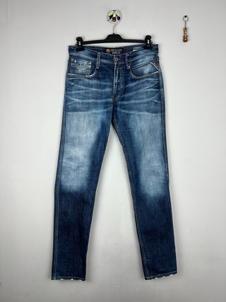 Replay Jeans FC Barcelona Azules Pantalones denim