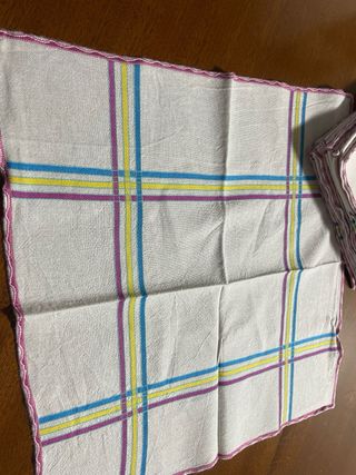 12 Tovaglioli a Quadri Multicolore