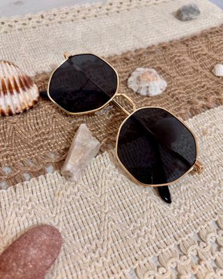Gafas de sol redondas metálicas estilo boho NUEVAS