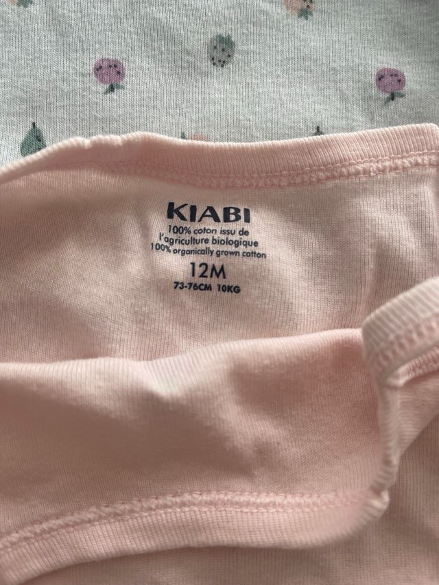 Lote 3 Bodies tirantes Kiabi 12 meses 76cm