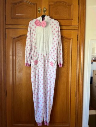 Pijama Enterizo Disney Lunares Rosa Talla M