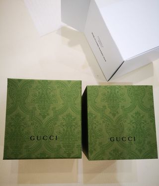 Scatola porta orologi Gucci verde