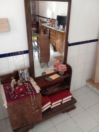 Recibidor Vintage Madera y Tela