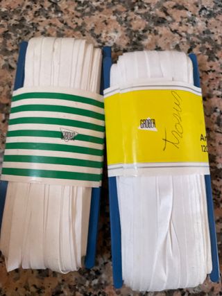 Lote de cinta galón blanca