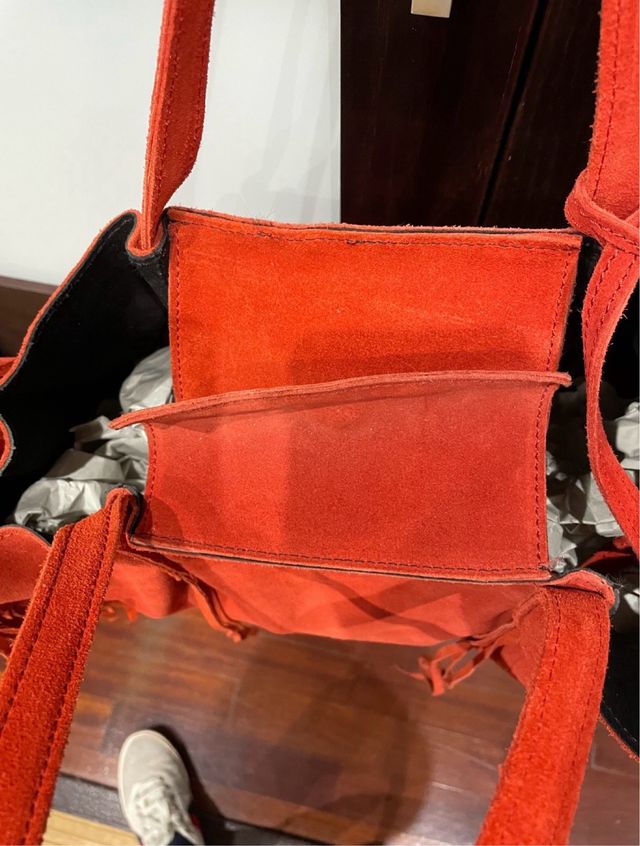 Bolso shopper de piel Zara