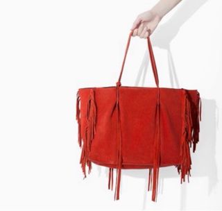 Bolso shopper de piel Zara