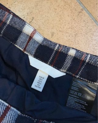 Minigonna H&M a quadri