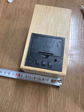 Porta lapicero de madera con frase