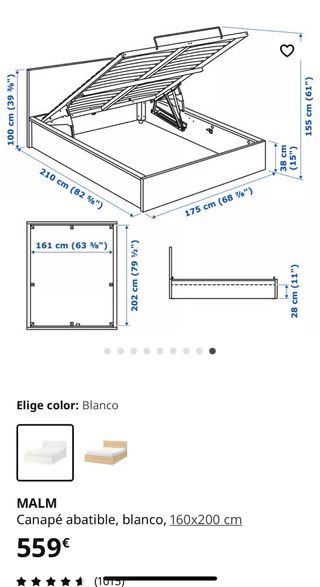 Habitación Ikea MALM 160x200 Con Dos Mesitas