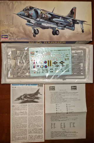 Maqueta Hasegawa 1/72 AV-8A Harrier