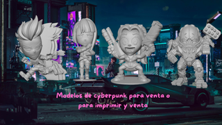 Figuritas Cyberpunk Modelos Venta/Impresión