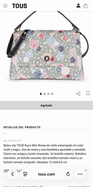 Bolso Tous Kaos Mini Roses bandolera
