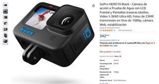 GoPro HERO10 Black Cámara de Acción
