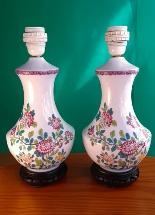 LAMPADE IN PORCELLANA FRANCESE «Porcelaine de Paris»