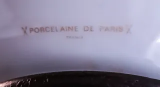 LAMPADE IN PORCELLANA FRANCESE «Porcelaine de Paris»