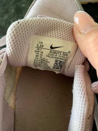 Zapatillas Nike Mujer Talla 38 Rosa/Gris