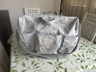 Bolso Snoopy gris con estampado