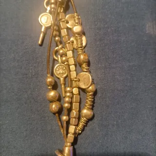 Pulsera Uno de 50 Plata y Cuero
