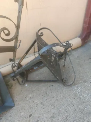 Lámparas de forja con cristal