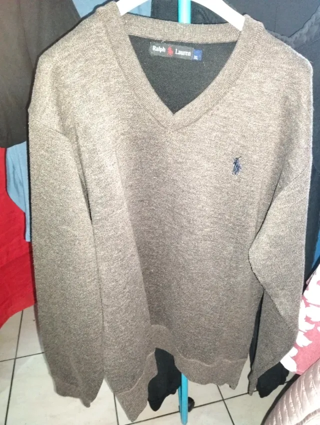 Maglioncino Polo Ralph Lauren Uomo XL Marrone