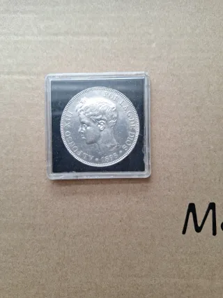 Moneda 5 Pesetas Alfonso XIII 1898* 18 -98