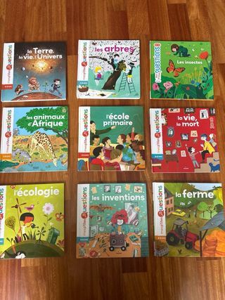 Lote de 9 libros Mes P’tites Questions