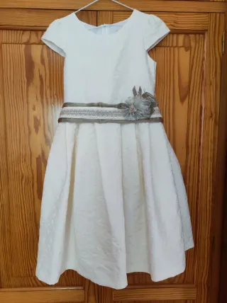 Vestido de comunión beige talla 10