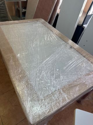 Mesa de oficina madera y metal