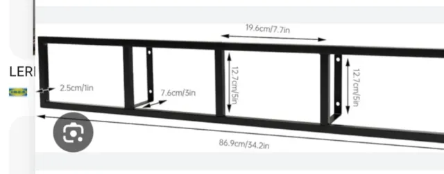 Librería Ikea Lerberg Negra..
