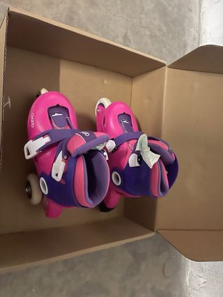 Patines Oxelo Talla 26-28 Rosa/Morado