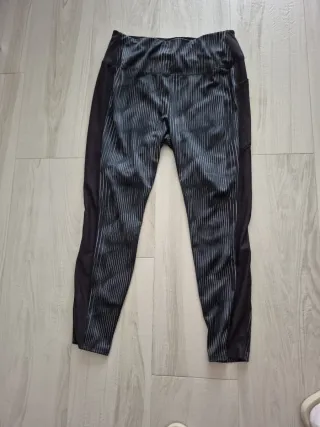 Mallas Decathlon Negras Estampadas