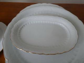 Vajilla Porcelana Santa Clara Fuentes y Salsera