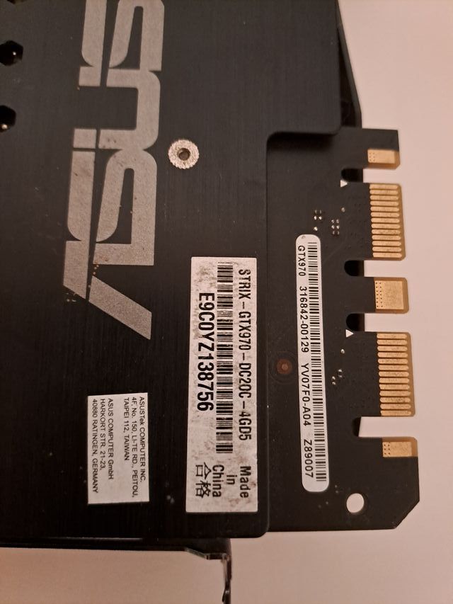 Placa Gráfica Asus Nvidia GTX 970 4GB GDDR5