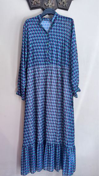 Abito lungo da donna stampato