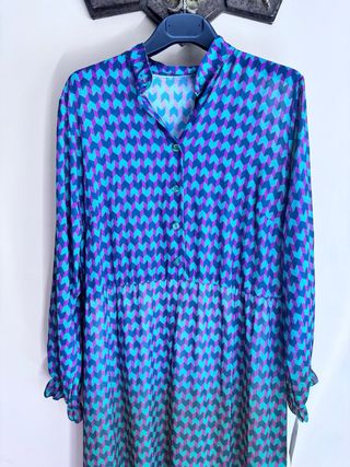 Abito lungo da donna stampato