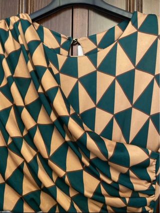 Abito con stampa geometrica taglia unica