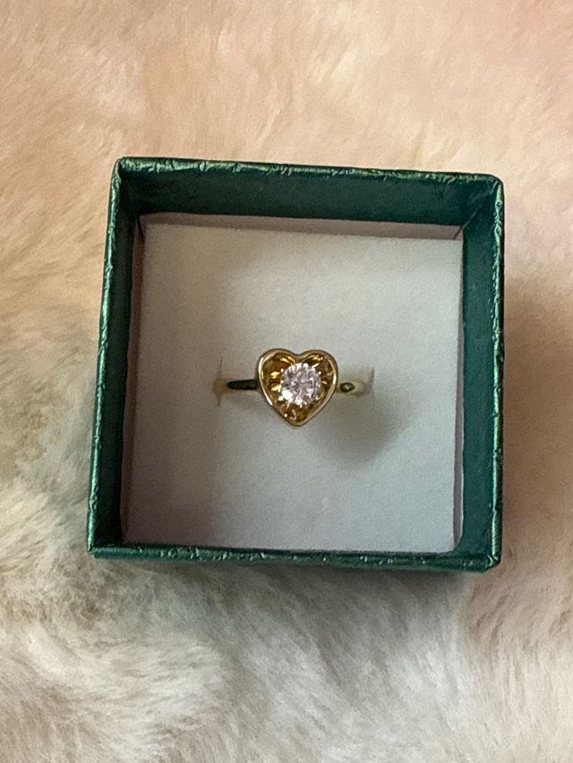 Anillo Corazón Laminado 14k