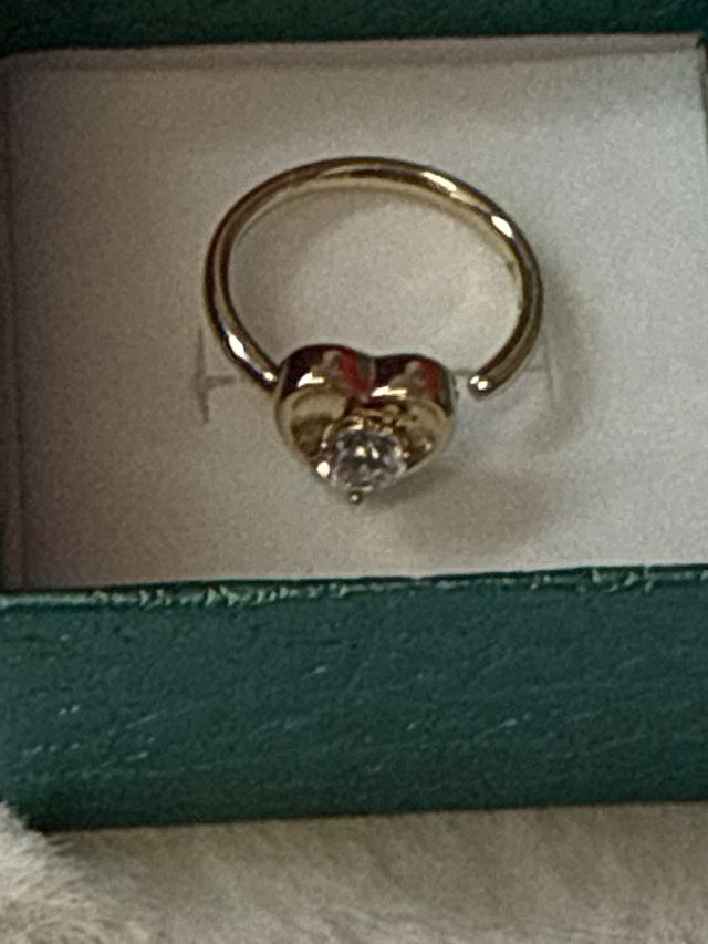 Anillo Corazón Laminado 14k