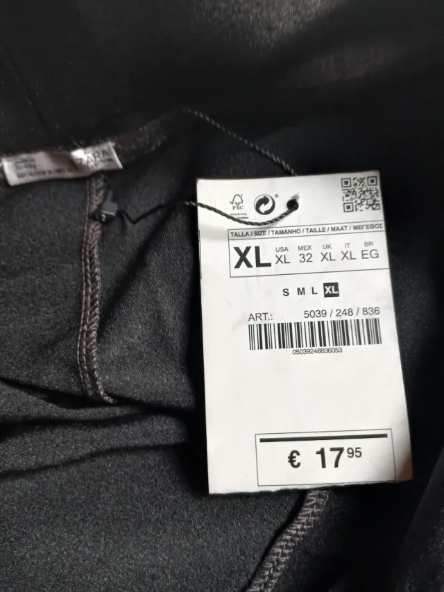 Leggings marrones satinados