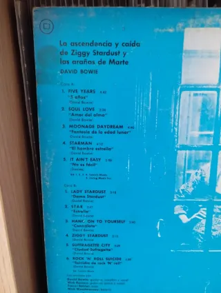 David Bowie - Ziggy Stardust Vinilo LP