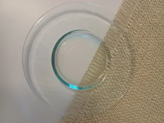 Centro de mesa cristal transparente redondo