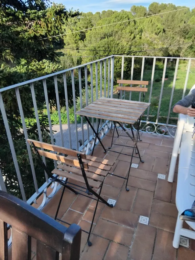 Mesa y 2 Sillas Jardín Plegables