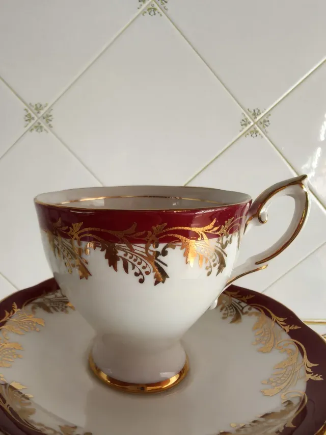 Juego tè Royal Standard porcelana china. Años 50