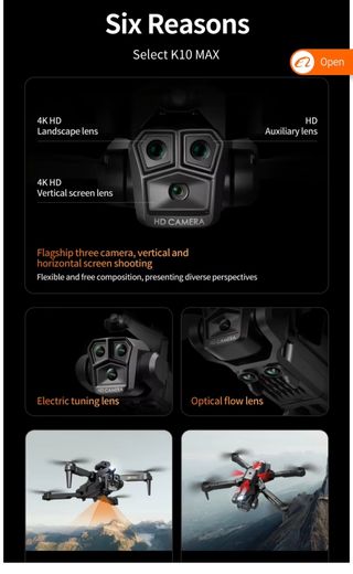 Drone K10 Max Negro