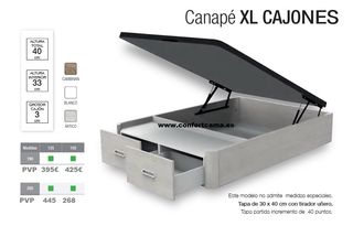 Canapé XL Cajones Gran Capacidad