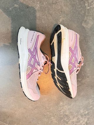 Scarpe rosa e viola da donna Asics