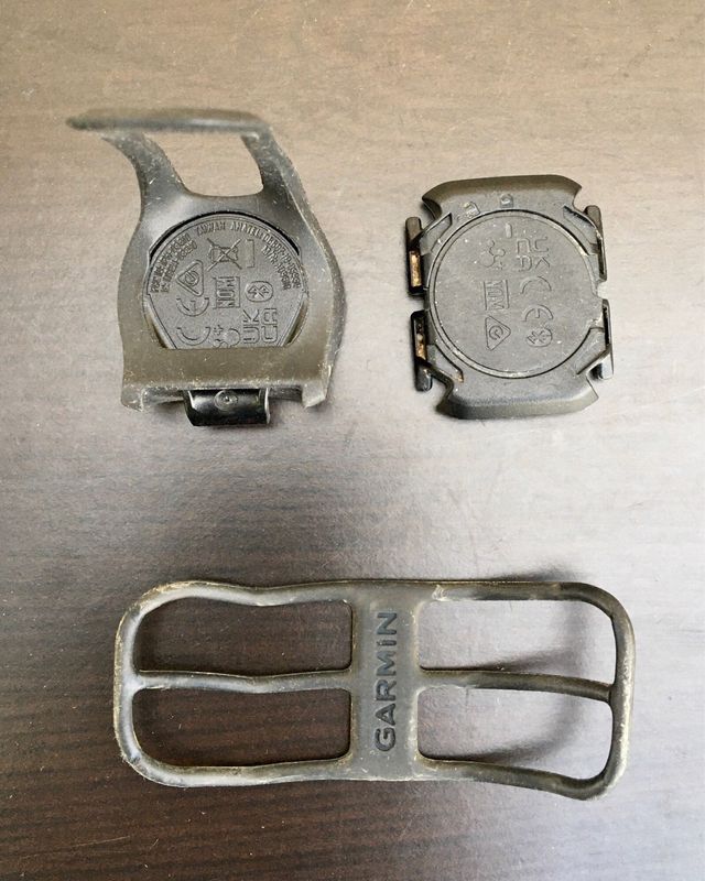 Sensores Garmin Cadencia y Velocidad.