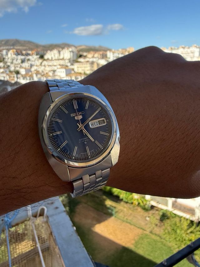Reloj Seiko 5 Automático Esfera Azul