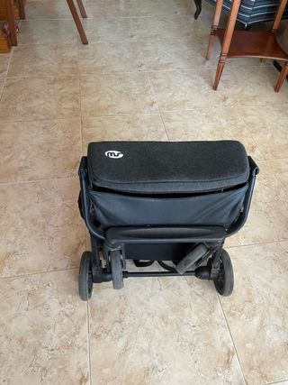 Carrito de paseo bebé rosa y negro